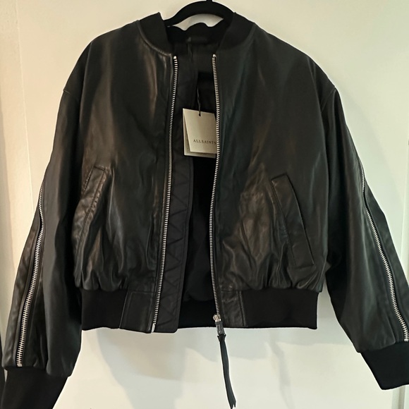 All Saints Jackets & Blazers - Allsaints Leather Bomber